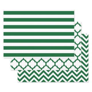 Stripe Moroccan Chevron DIY Colors White Green  Sheets