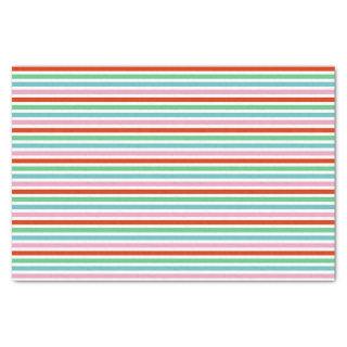 Stripe Pattern | Modern Colorful Christmas Cheer Tissue Paper