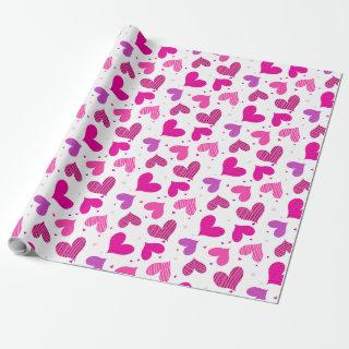 Striped Hearts Pink
