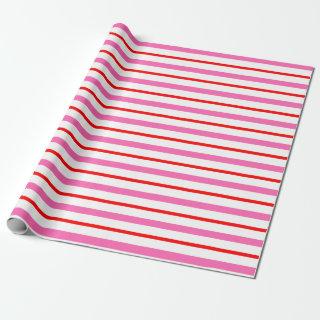 Striped Pink and Red