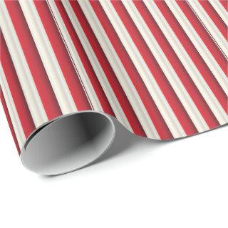 Striped Red and White Line Pattern