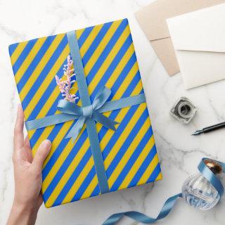 Striped Ukraine Flag Blue And Yellow Gift