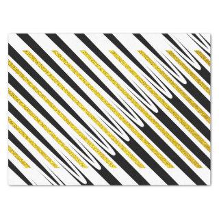 Stripes Pattern Multicolor Gold Glitter Artsy 2022 Tissue Paper