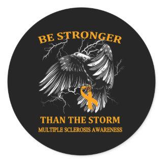 Stronger Than The Storm Multiple Sclerosis  Classic Round Sticker