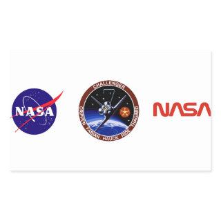 STS-7: Challenger OV-99 & Sally Ride Rectangular Sticker
