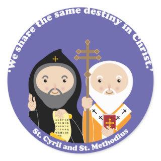 Sts. Cyril and Methodius Classic Round Sticker