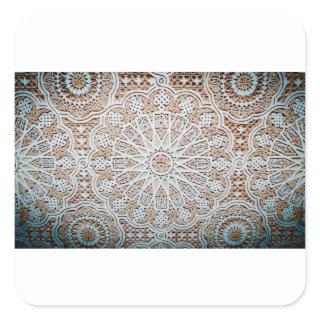 stucco-ceiling pattern square sticker