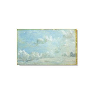 Study of Cumulus Clouds, 1822 (oil on paper laid d Canvas Print