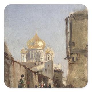 Study of Tobolsk, 1842 Square Sticker