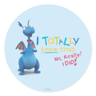 Stuffy - I Totally Knew that Classic Round Sticker