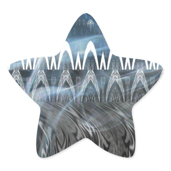 Stunning Abstract Art Print Star Sticker