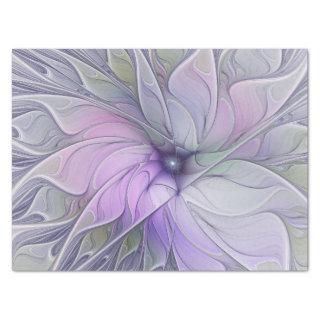 Stunning Beauty Modern Abstract Fractal Art Flower Tissue Paper