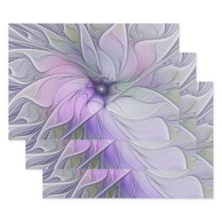 Stunning Beauty Modern Abstract Fractal Art Flower  Sheets