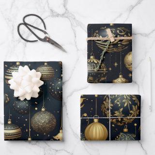 Stunning Midnight Sparkle Ornamental Christmas  Sheets