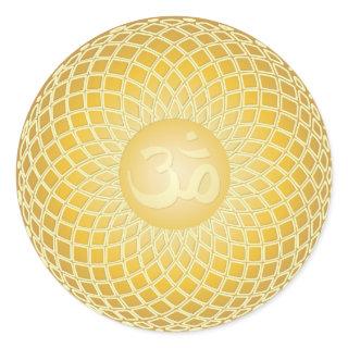 Stunning Om Symbol Classic Round Sticker