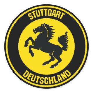 Stuttgart Round Emblem Classic Round Sticker