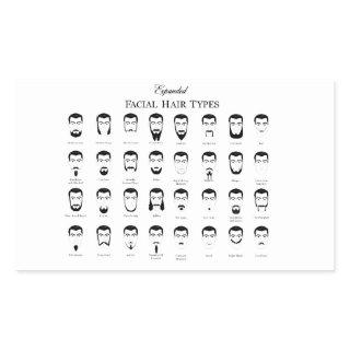 Stylish Beard Types Sticker