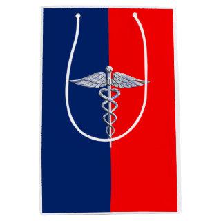 Stylish Caduceus Medical Symbol League Medium Gift Bag