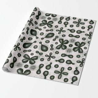 Stylish Chemistry Pattern In Black And White
