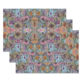 Stylish Chic Flower Garden Watercolor Painting   Sheets