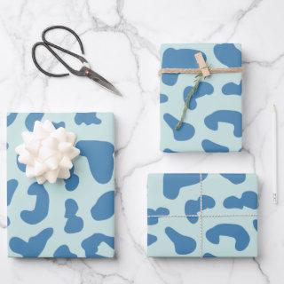 Stylish Leopard Print Animal Pattern in Blue  Sheets