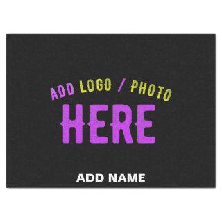 STYLISH MODERN CUSTOMIZABLE BLACK VERIFIED BRANDED TISSUE PAPER