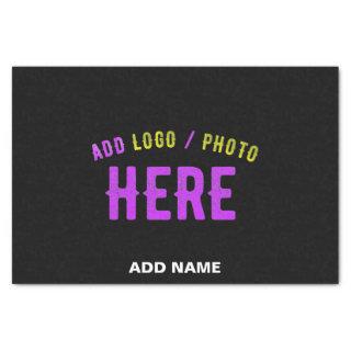 STYLISH MODERN CUSTOMIZABLE BLACK VERIFIED BRANDED TISSUE PAPER