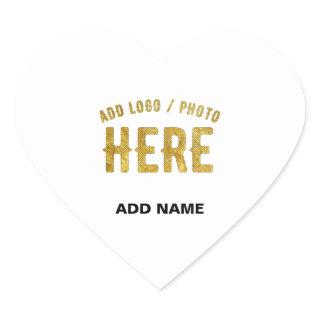 STYLISH MODERN CUSTOMIZABLE WHITE VERIFIED BRANDED HEART STICKER