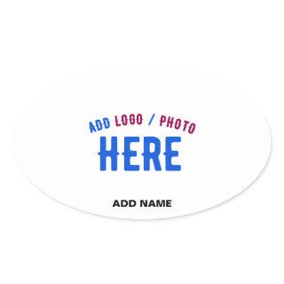 STYLISH MODERN CUSTOMIZABLE WHITE VERIFIED BRANDED OVAL STICKER