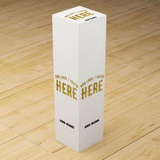 STYLISH MODERN CUSTOMIZABLE WHITE VERIFIED BRANDED WINE BOX