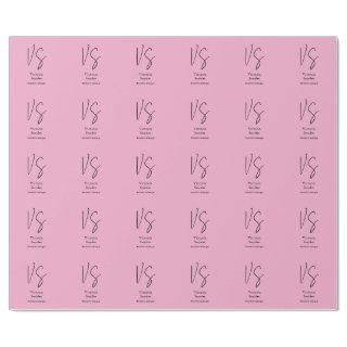 Stylish Monogram Professional Light Pink