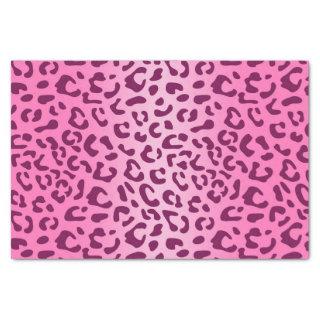 Stylish Pink Leopard Print Tissue Paper