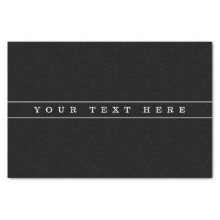 Stylish Simple Text & Thin Stripes Tissue Paper