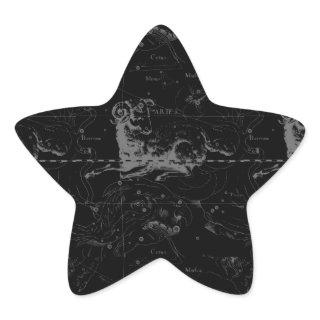 Stylish Vintage Aries Constellation by Hevelius Star Sticker