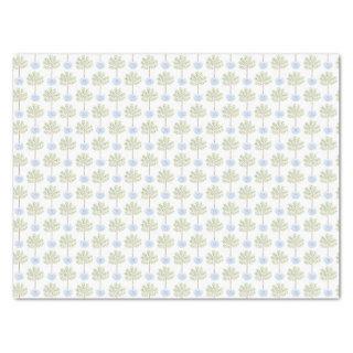 Stylish Watercolor Lemon Topiary Tree Pattern Tissue Paper
