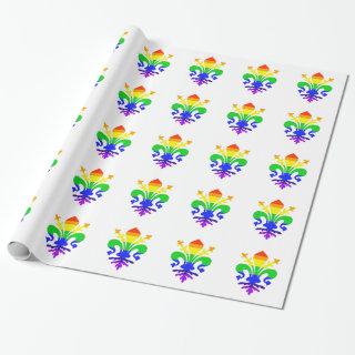 Stylized Rainbow Fleur de Lis