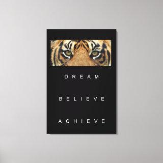 Success Goal Motivational Quotes Trendy Canvas Print