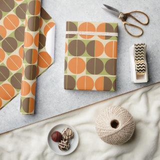 Suddenly Seventies Orange Brown Green Geometric