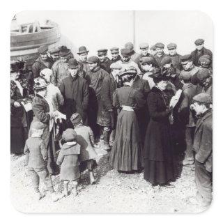 Suffragettes in Hastings, 1908 Square Sticker
