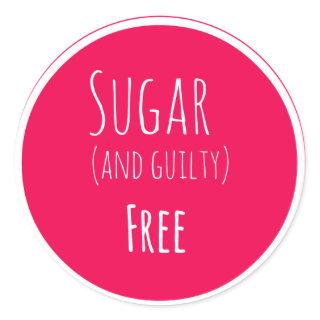 sugar and guilty free sticker