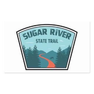 Sugar River State Trail Wisconsin Rectangular Sticker