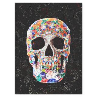 Sugar Skull Colorful  Pop Art Balloons Design Tissue Paper