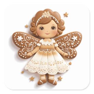 Sugarplum Fairy: A Gingerbread Creation Square Sticker