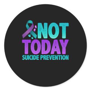 Suicide Prevention Awareness Classic Round Sticker