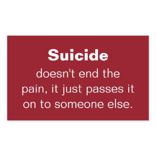 Suicide Prevention Quote Rectangular Sticker