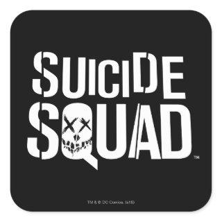 Suicide Squad | White Logo Square Sticker
