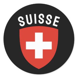 Suisse (French-speaking Switzerland) Classic Round Sticker