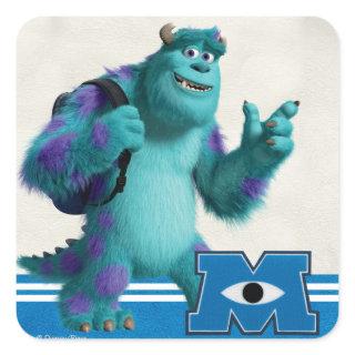 Sulley with Backpack Square Sticker