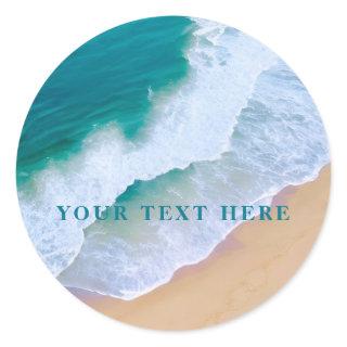 summer beach modern minimalist ocean Sticker