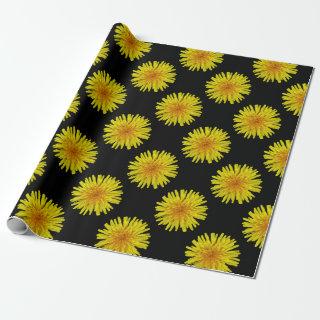 Summer Big Yellow Dandelion Flower on any Color